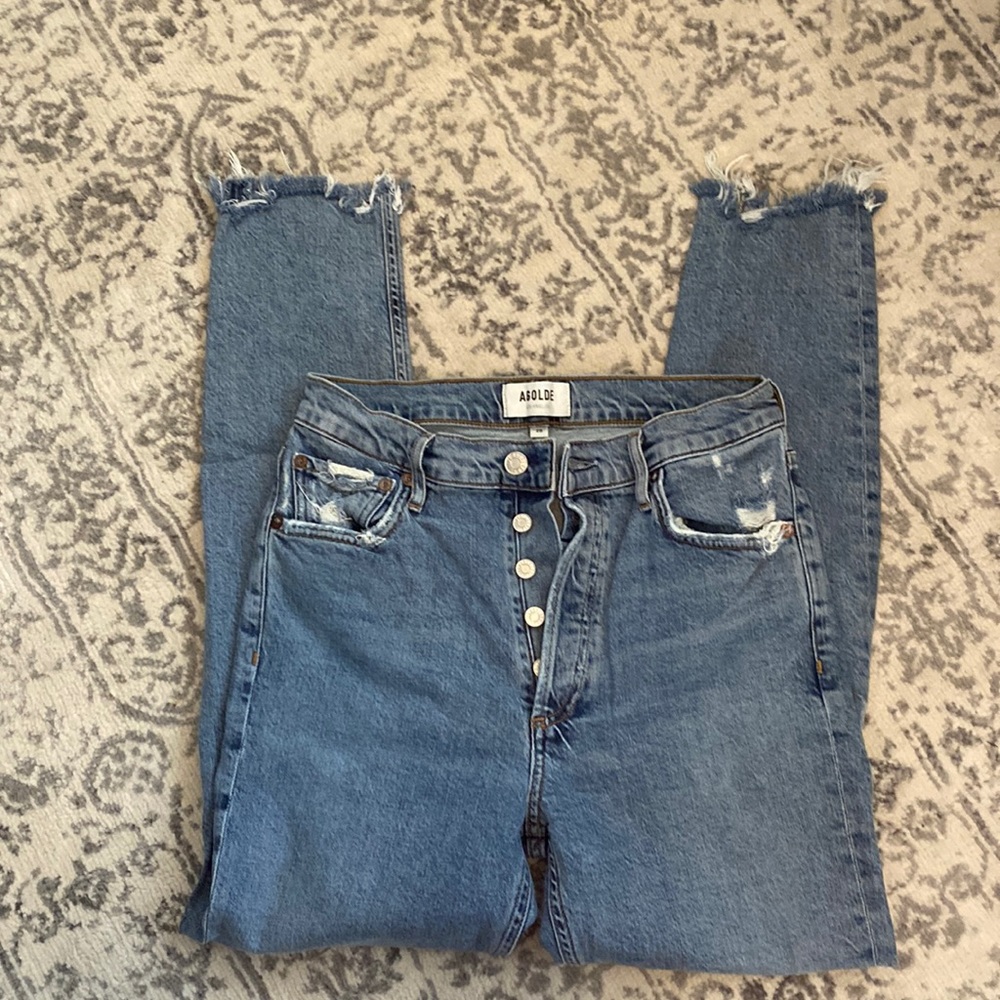 Agolde distressed skinny jeans
